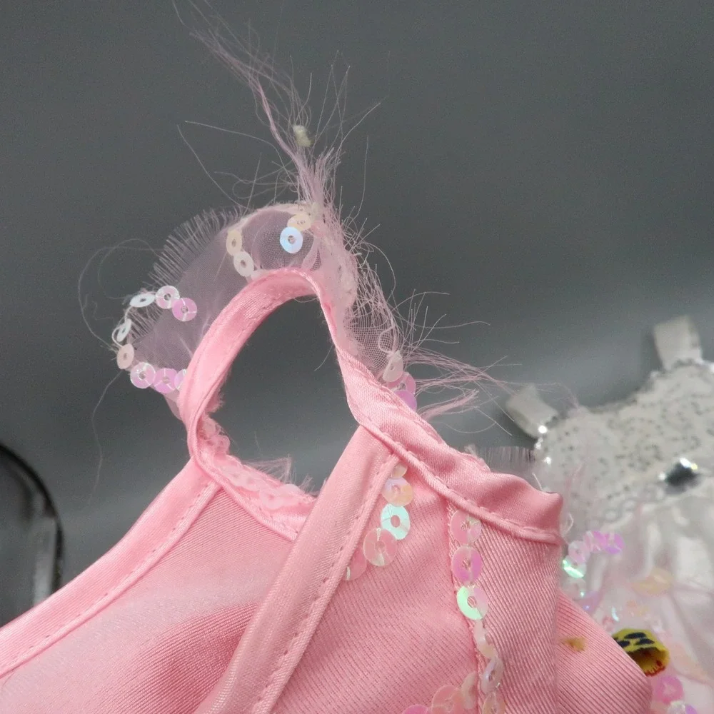 Build A Bear‎ Clothing Lot Wedding Dress Pink Girly Princess HG Top